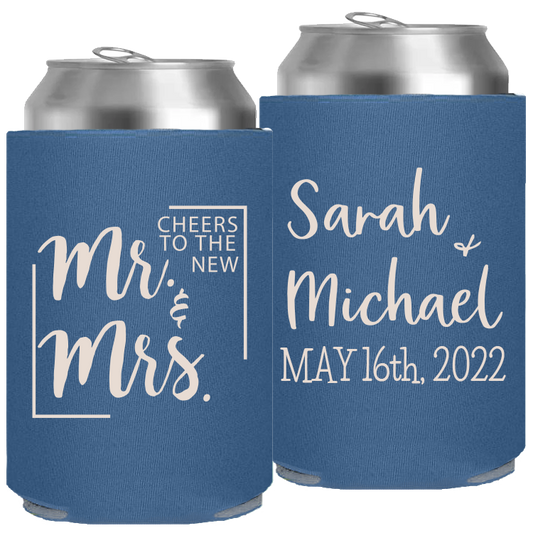 Wedding - Cheers To The New Mr & Mrs - Foam Can 057