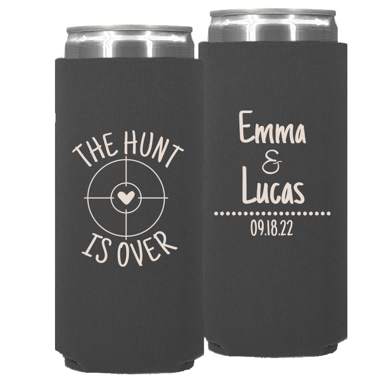 Wedding - The Hunt Is Over Target - Neoprene Slim Can 061