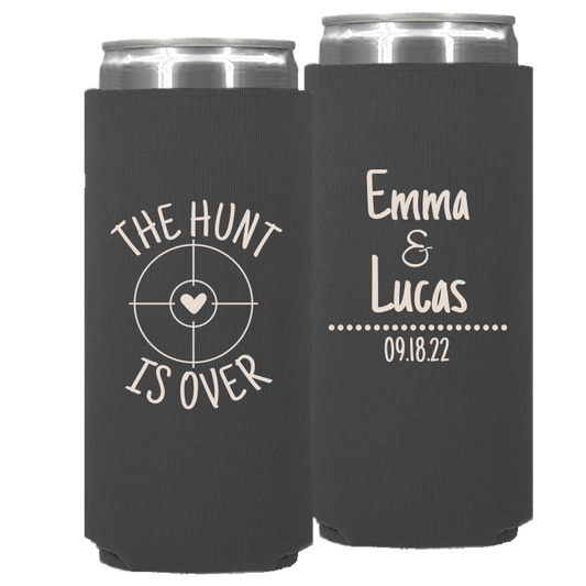 Wedding - The Hunt Is Over Target - Neoprene Slim Can 061