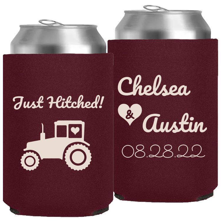 Wedding - Just Hitched! - Neoprene Can 068