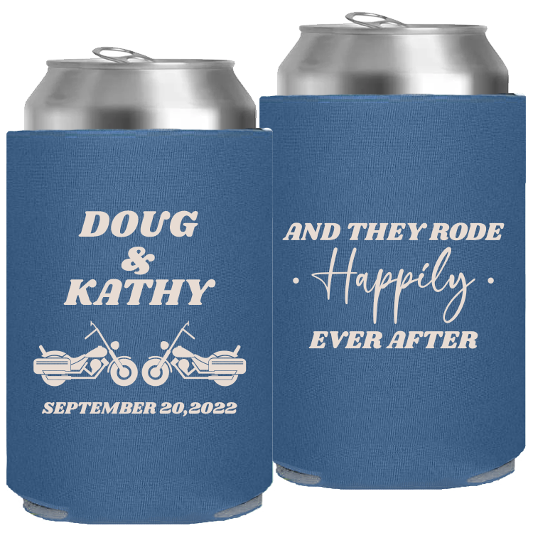 Wedding - And They Rode Happily Ever After Motorcycle - Foam Can 077