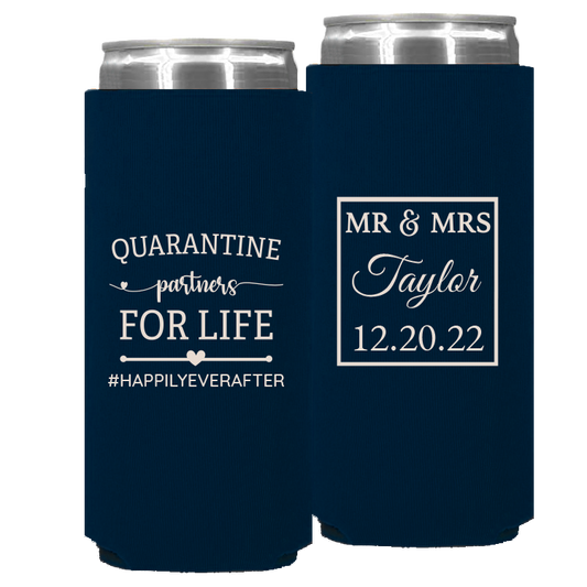 Wedding – Quarantine Partners For Life - Foam Slim Can 088