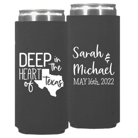 Wedding - Deep In The Heart Of Texas - Neoprene Slim Can 093