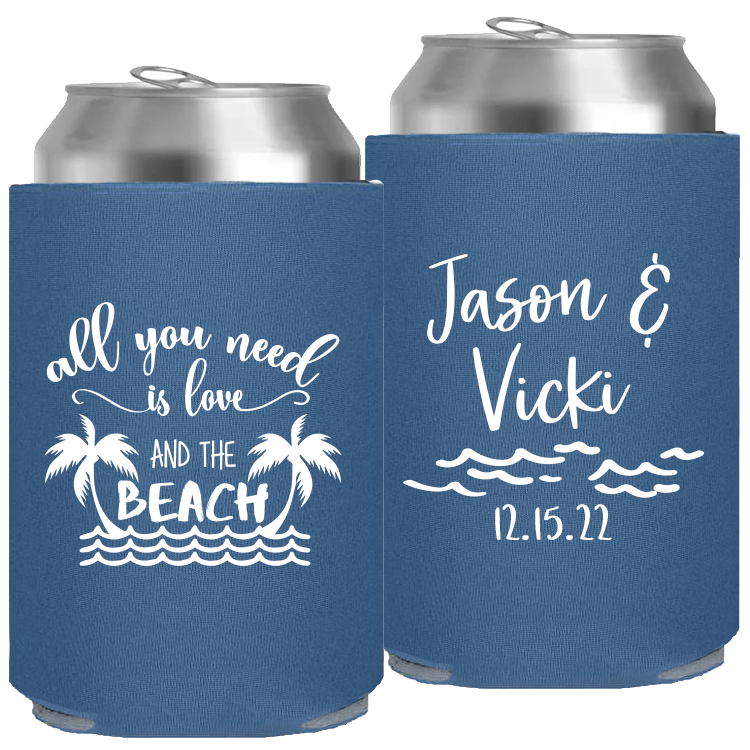 Wedding - All You Need Is Love And The Beach With Waves - Foam Can 095