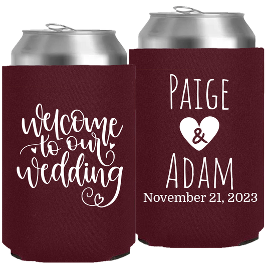 Wedding - Welcome To Our Wedding - Neoprene Can 098