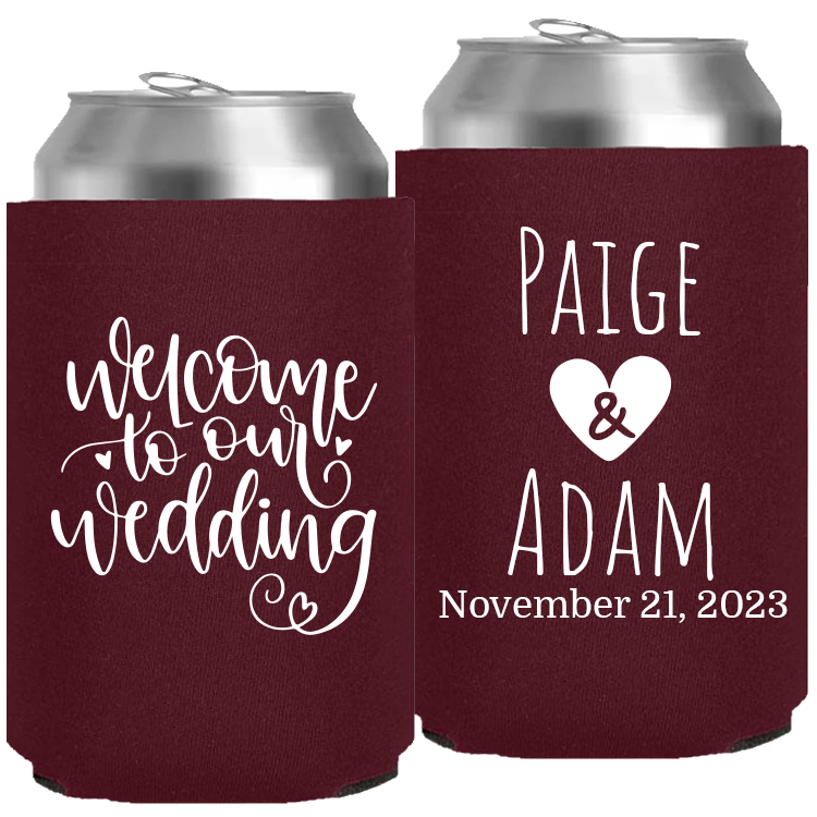 Wedding - Welcome To Our Wedding - Neoprene Can 098