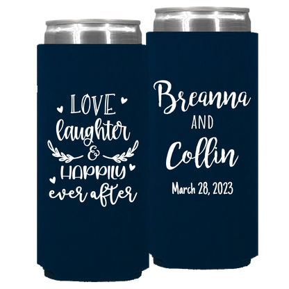 Wedding - Love Laughter And Happily Ever After - Foam Slim Can 099