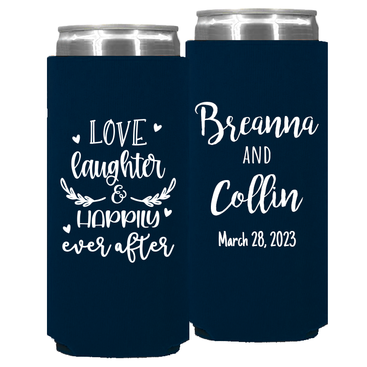 Wedding - Love Laughter And Happily Ever After - Foam Slim Can 099